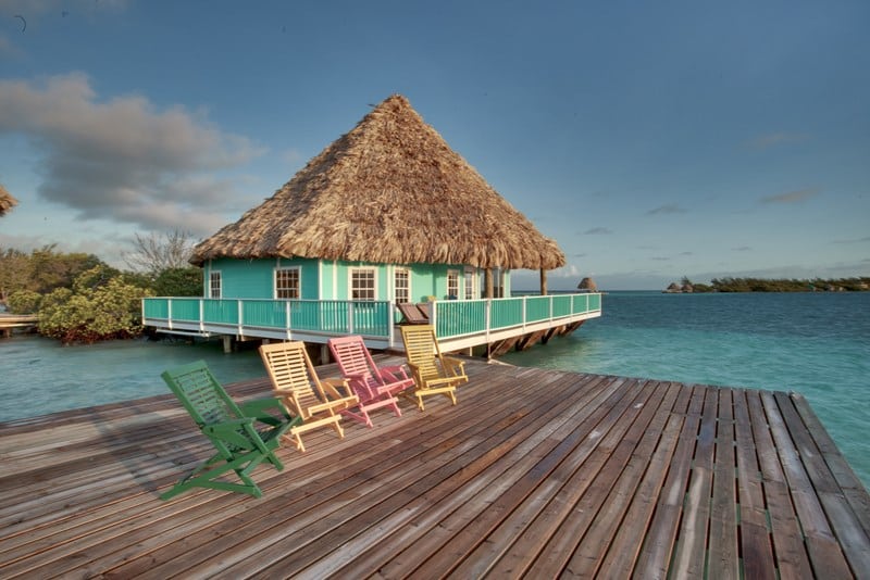 Coco Plum Island Resort overwater bungalow