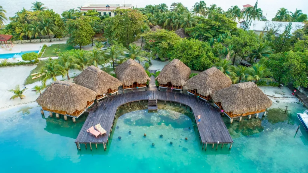 St. George's Caye Resort overwater bungalows