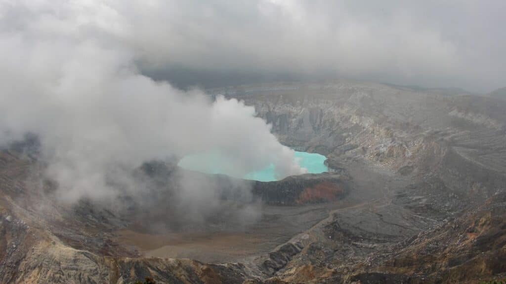 Poas volcano in Costa Rica