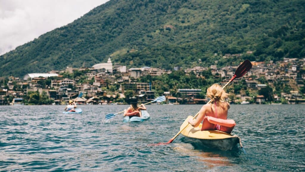 kayakking Lake Atitlan