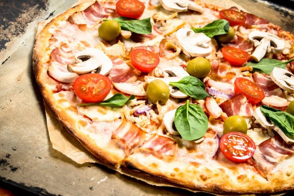 mexican pizza with hot pepper