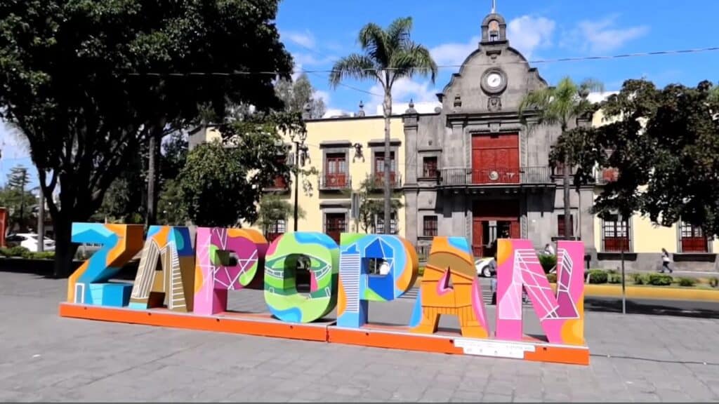zapopan letter sign along historic walk