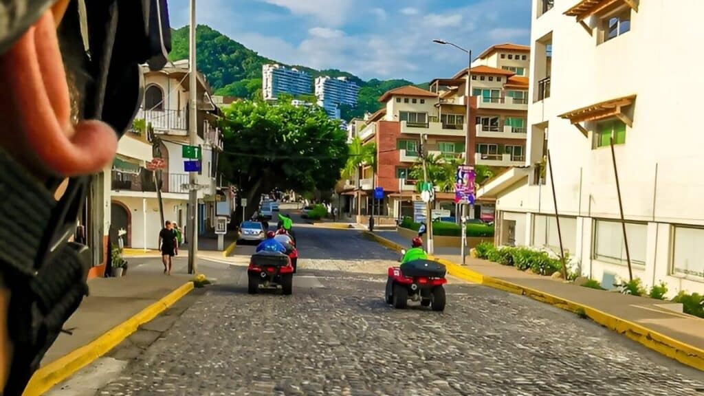 ATV riders exploring the streets of puerto vallarta