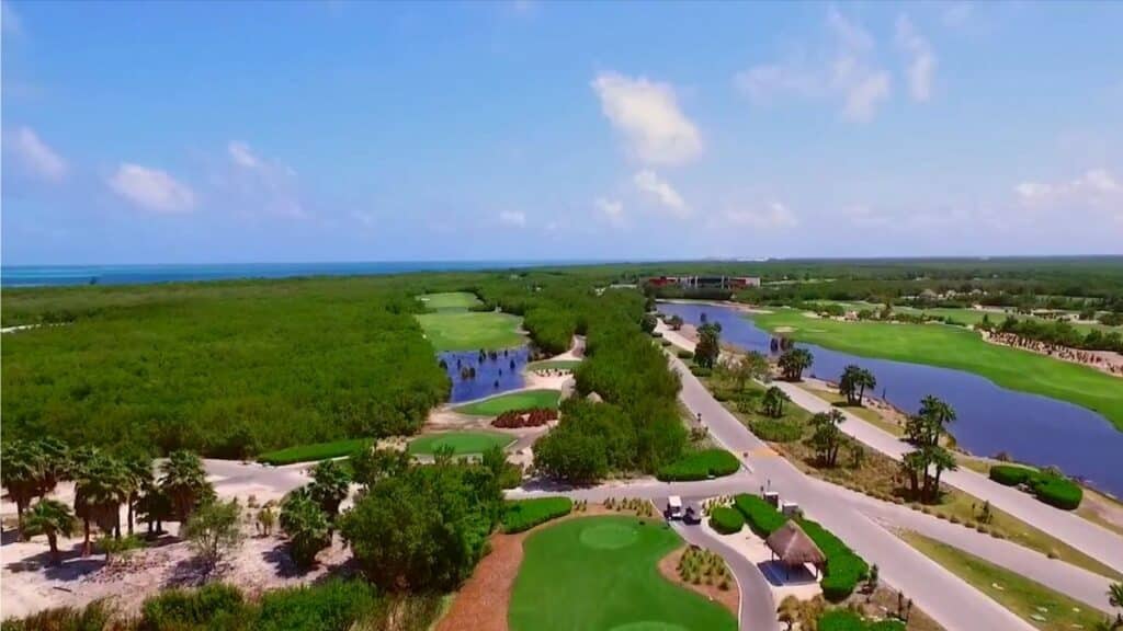 hard rock golf club riviera maya spectacular aerial view in the daytime