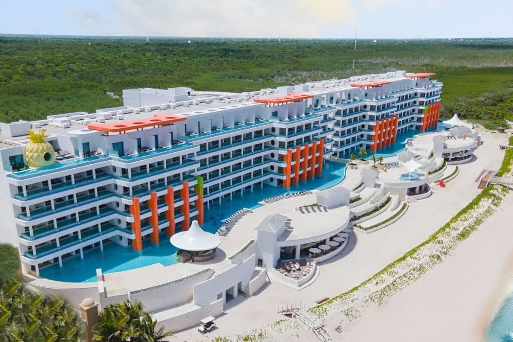 nickelodeon hotel resort kid friendly aerial view