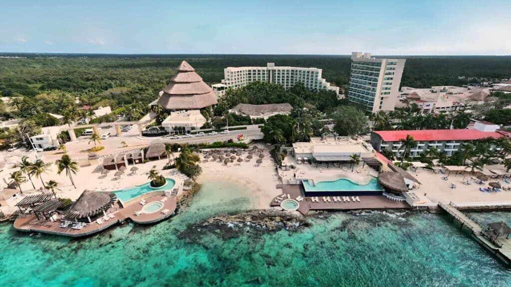 grand park royal cozumel spectacular aerial view of the property